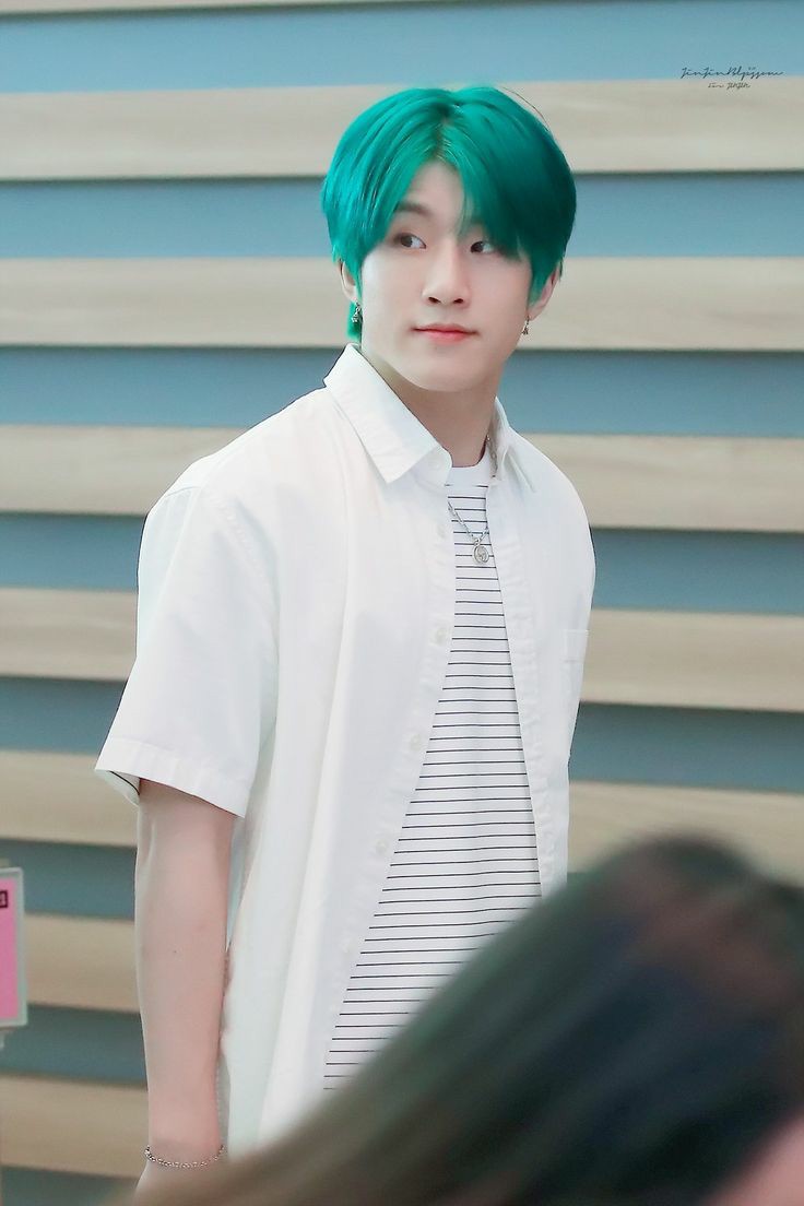 Park Jinwoo or Jinjin green hair an important and necessary thread