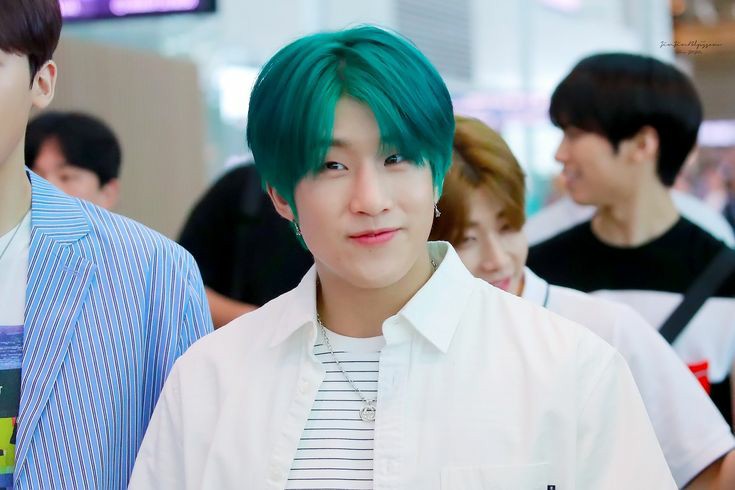 Park Jinwoo or Jinjin green hair an important and necessary thread