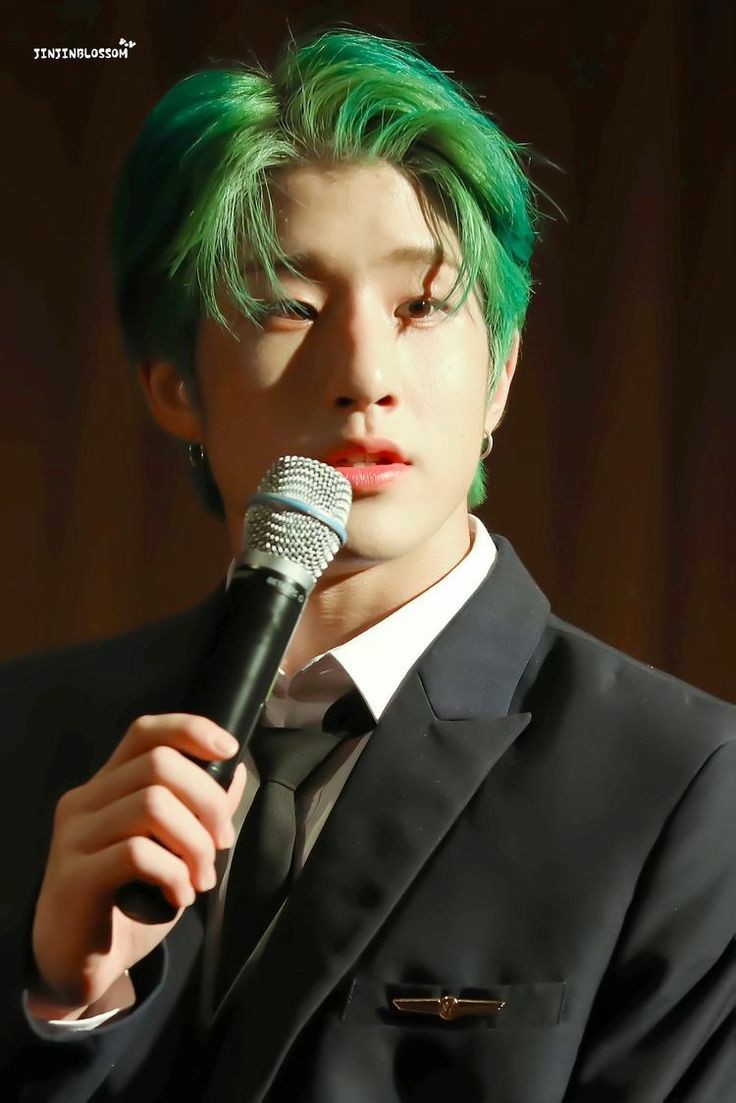 Park Jinwoo or Jinjin green hair an important and necessary thread