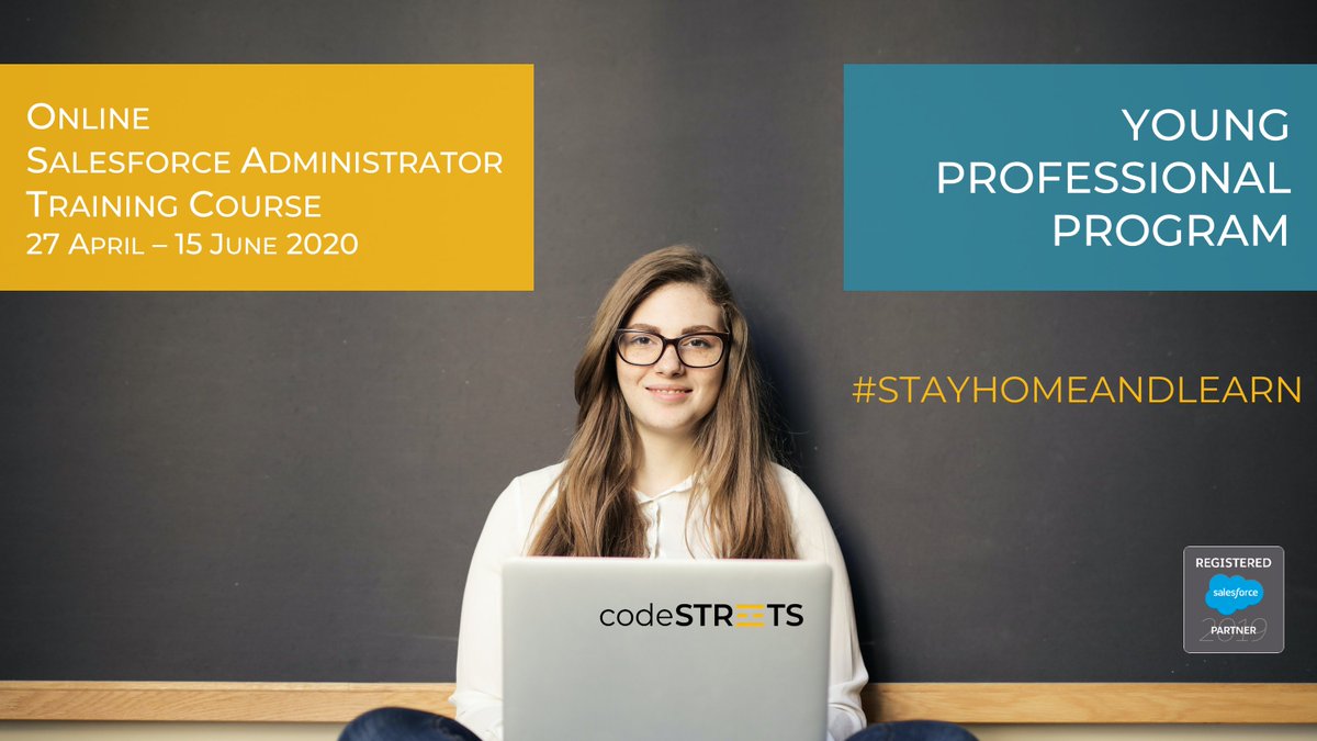 It's simply our way of showing we care. A special #stayhomeandlearn Online Salesforce Administrator Training edition by codeSTREETS' Young Professional Program for Technology Explorers at heart. lnkd.in/dvRWSBG
#codestreetsmacedonia #onlinetraining #AwsomeAdmin