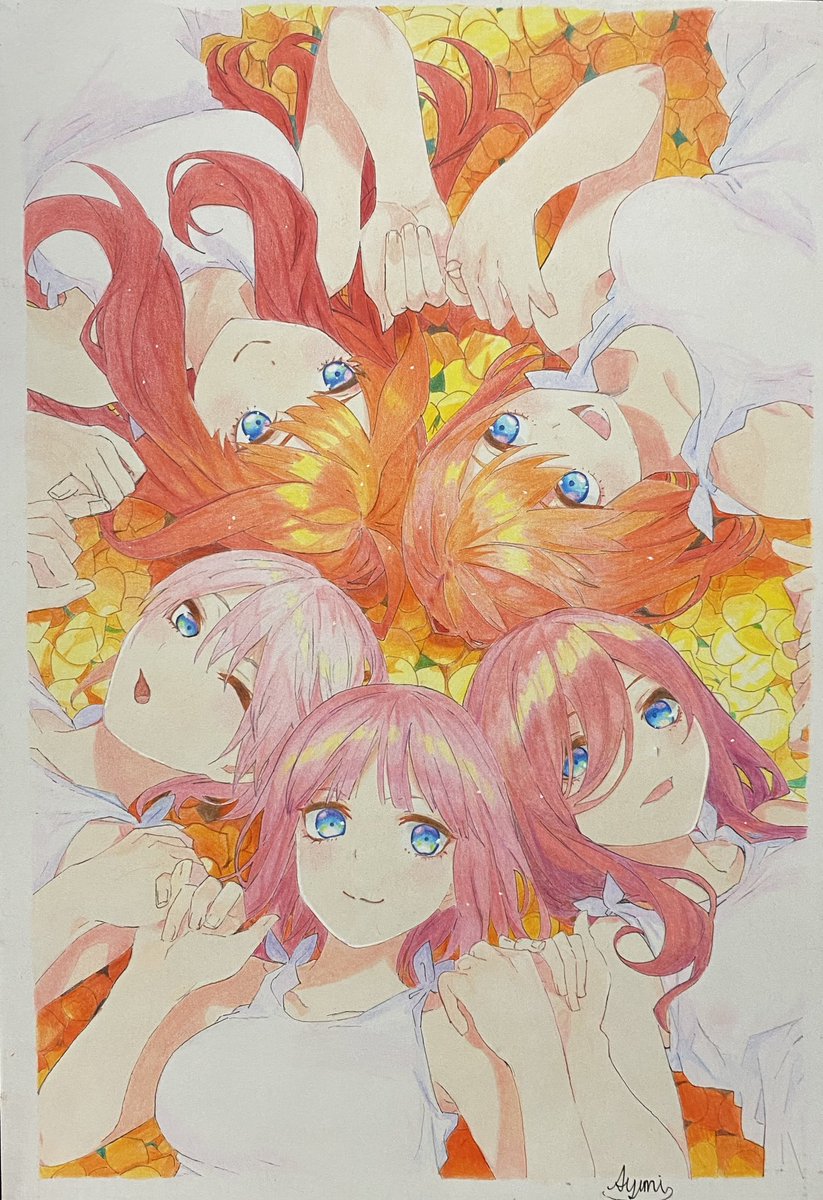 色鉛筆で五等分の花嫁を描きました 肌のみベースでコピックを使ってます 結構自 結海のイラスト 色鉛筆で五等分の花嫁を描きました 肌のみベースでコピックを使ってます 結構自 結海のイラスト
