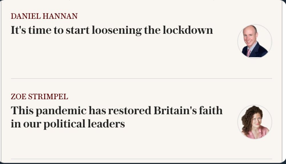 Meanwhile in Telegraph.Politicians read these papers. They shape 'received wisdom' and, even unintentionally, political decisions. These same commentators have radically changed Britain: eg Hannan took Brexit from a fringe position to a political reality. This stuff matters