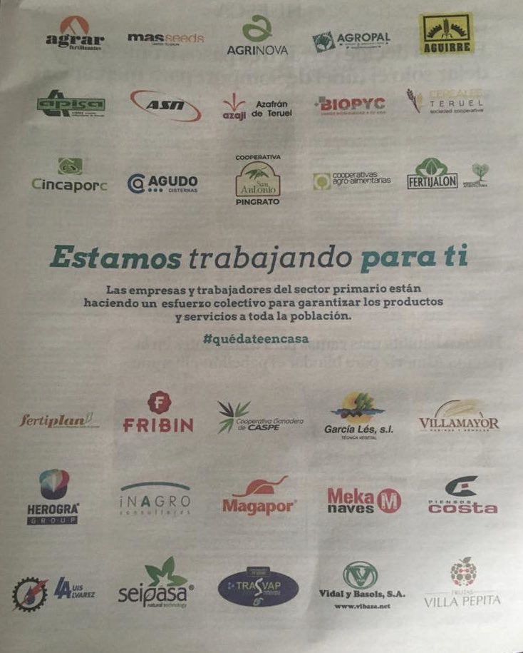 Estamos trabajando para ti. #QuedateEnCasa <a href="/heraldoes/">Heraldo de Aragón</a> <a href="/altoaragon/">Diario del Altoaragón</a>