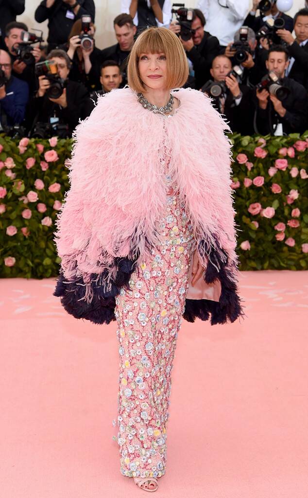 6. In 2019, the Vogue icon & chairwoman of the Gala, Anna Wintour paid tribute to the late Karl Lagerfeld (creative director of  @CHANEL) by wearing this timelessly chic pink feathered cape. The pink feathers remind me of the rosey-pink cap of the Waxcap (Hygrocybe calyptriformis)