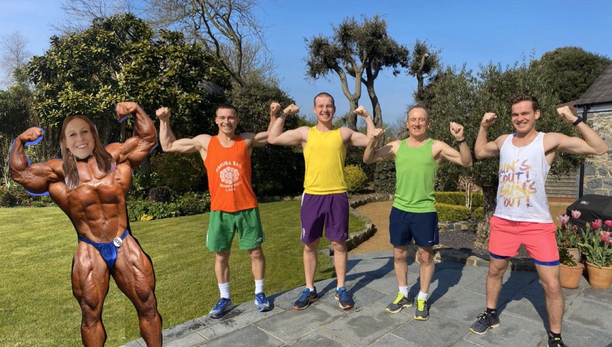 WillGThompson's tweet photo. @GsyAthletics Easter Festival was cancelled but team Suns Out Guns Out did our mile relay anyway. Did we win this year? #SunsOutGunsOut https://t.co/yzwiBZTOSo