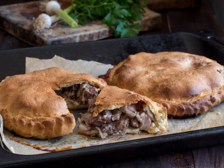 The impanata pasquale is a traditional Easter dish from Ragusa, Sicily. They're a sort of focaccia (typical italian bread) filled with lamb meat cooked in red wine. This recipe dates back to the Spanish domination in Sicily! 4/