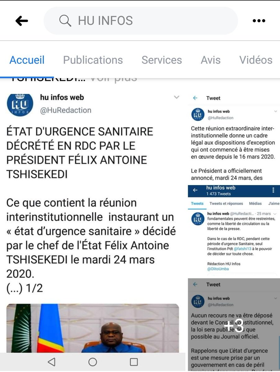 honoreumba's tweet photo. Merci la rédaction, @fatshi13 c'est un grand stratège, il veillera toujours au respect de la constitution. #N_B: pendant cette période d'État d'urgence sanitaire, seul l'institution @Presidence_RDC à le pouvoir de décider sur toute chose ⤵️⤵️⤵️ https://t.co/c5DIrnoZaB