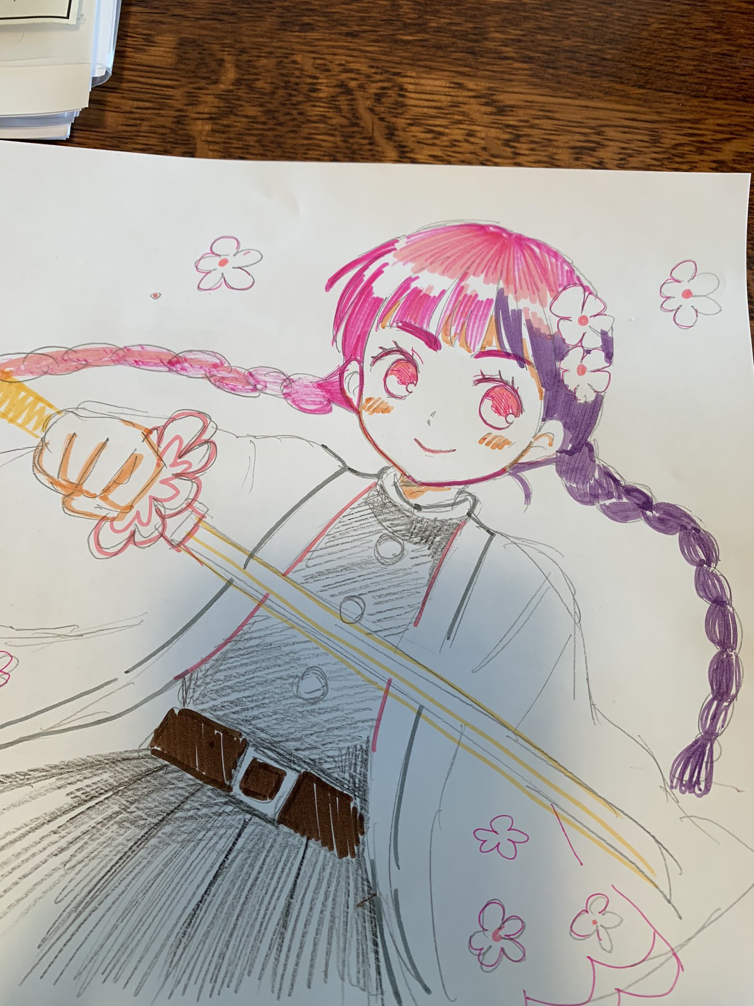 板倉 梓 きょうはリクエストに応えて娘をイメージしたオリジナルの柱も描いた 娘は眉毛太い かわいい ちなみに花柱 花の呼吸 にのかた お花見パーティ 板倉 梓 きょうはリクエストに応えて娘をイメージしたオリジナルの柱も描いた 娘は眉毛太い かわいい ちなみに花柱 花の呼吸 にのかた お花見パーティ