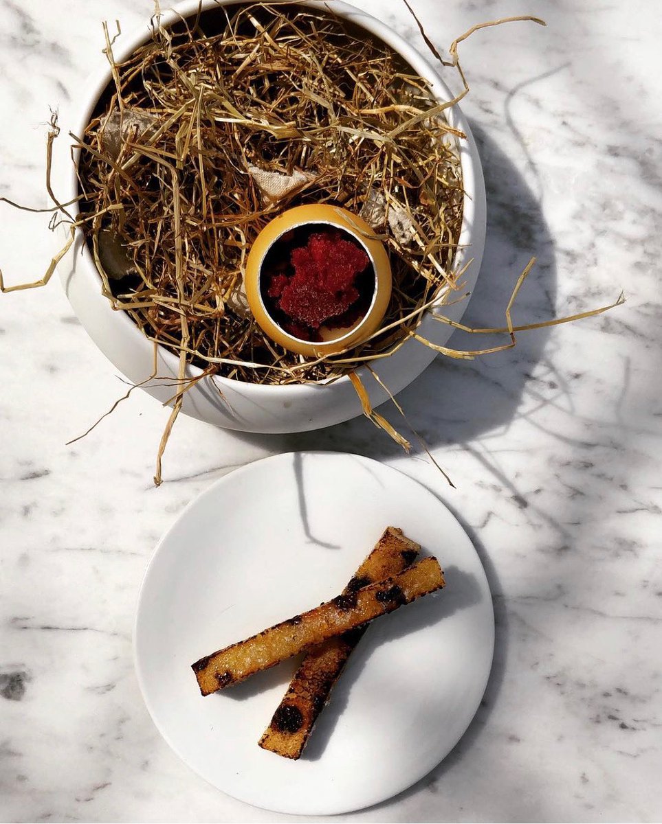 Happy Easter from the Fordwich Arms team, thinking about our delicious dessert on the menu last year ~ honey brûlée, blackberry granita &amp; hot cross bun soldiers 🥄 stay safe all ✨

#howdoyoulikeyoureggsinthemorning 
#eastersunday 
#hospitality 
#throwback