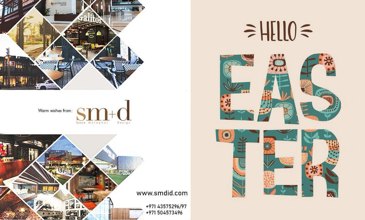 SMDINTERIORS's tweet photo. SM+D Interiors design wishes you all Happy Easter...

#Easter #HappyEaster #HappySunday #Regional #regionalfestival #Easter2020 #StayHomeStaySafe https://t.co/69vFvvZJgr