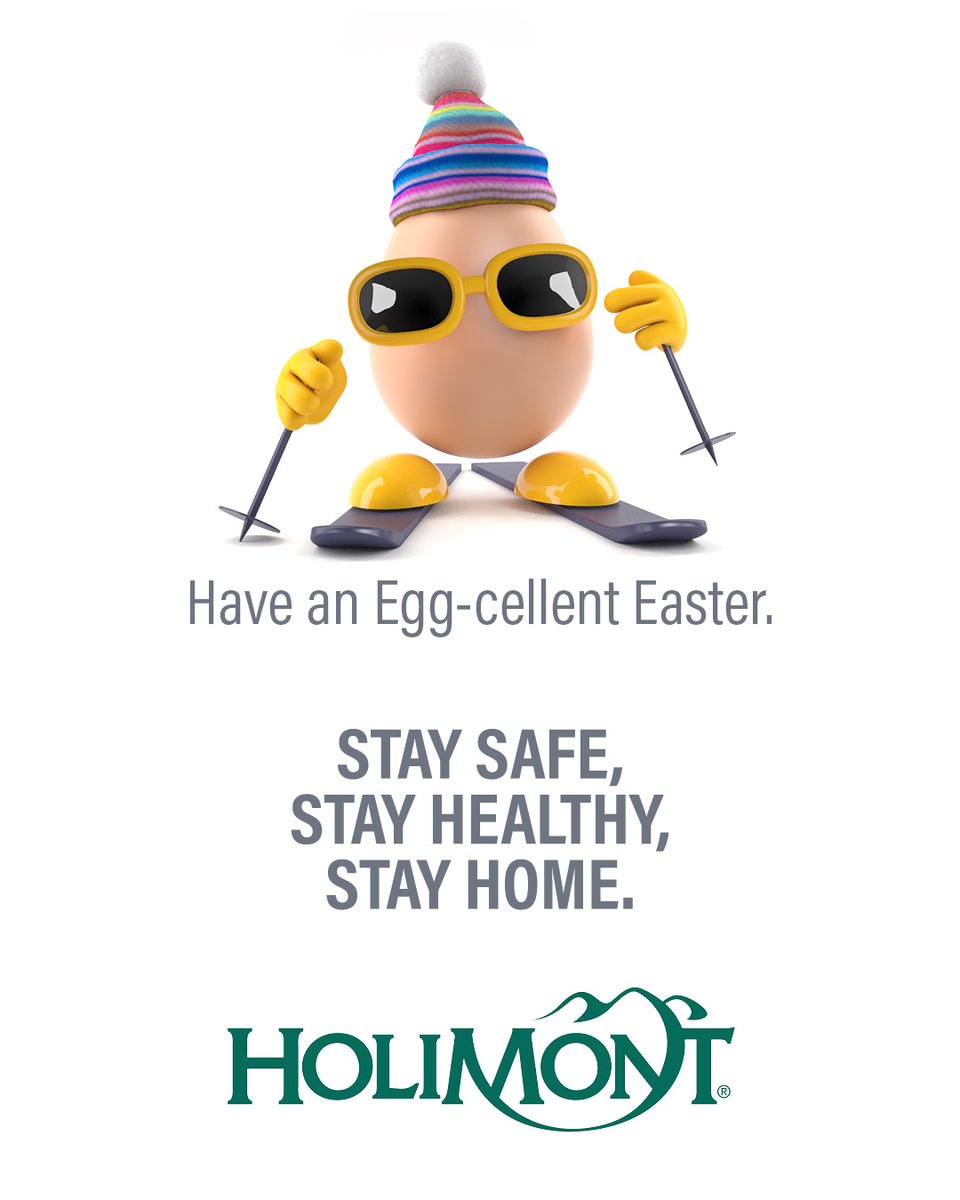 Happy Easter to all of our HoliMont friends, family &amp; staff. Stay Safe out there.
#HoliMont #SocialDistance