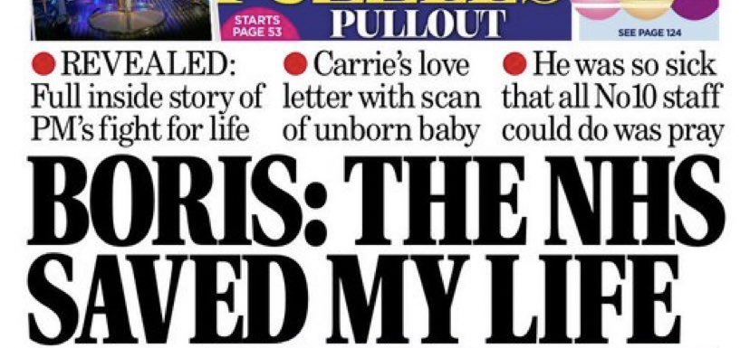 Perhaps after this nightmare is over, his government could show its appreciation by not, once again, voting against any possible pay rises for our <a href="/NHSuk/">NHS</a> heroes. Just a thought.