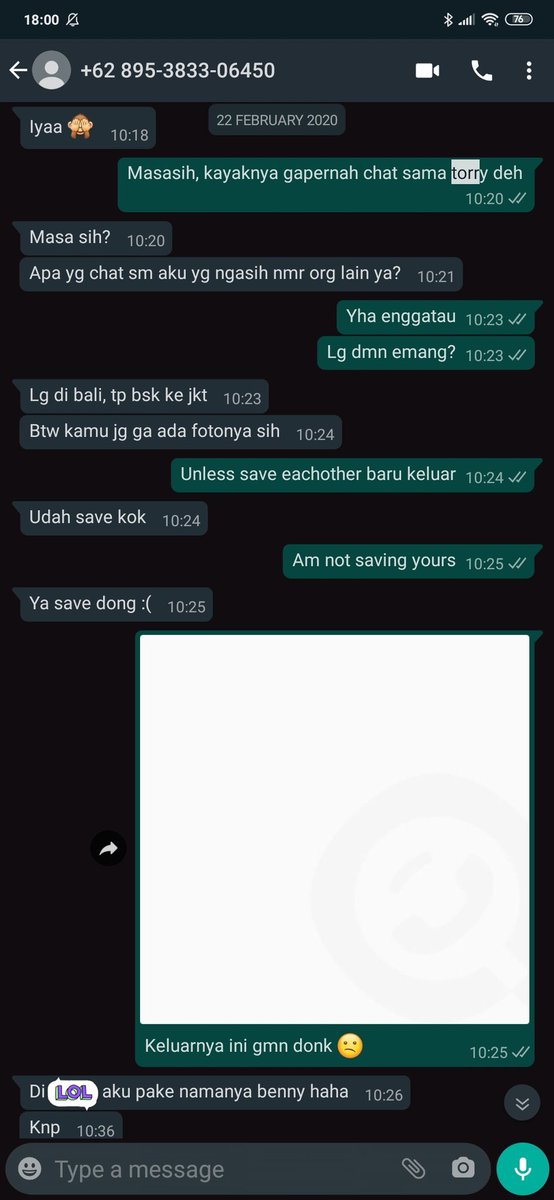 Masih aja orang ini insist kalo gw memang pake nama samaran yaitu “Benny” di dating apps itu.Setelah Grey screen capture chat gw sama dia, Benny ga bales lagi.