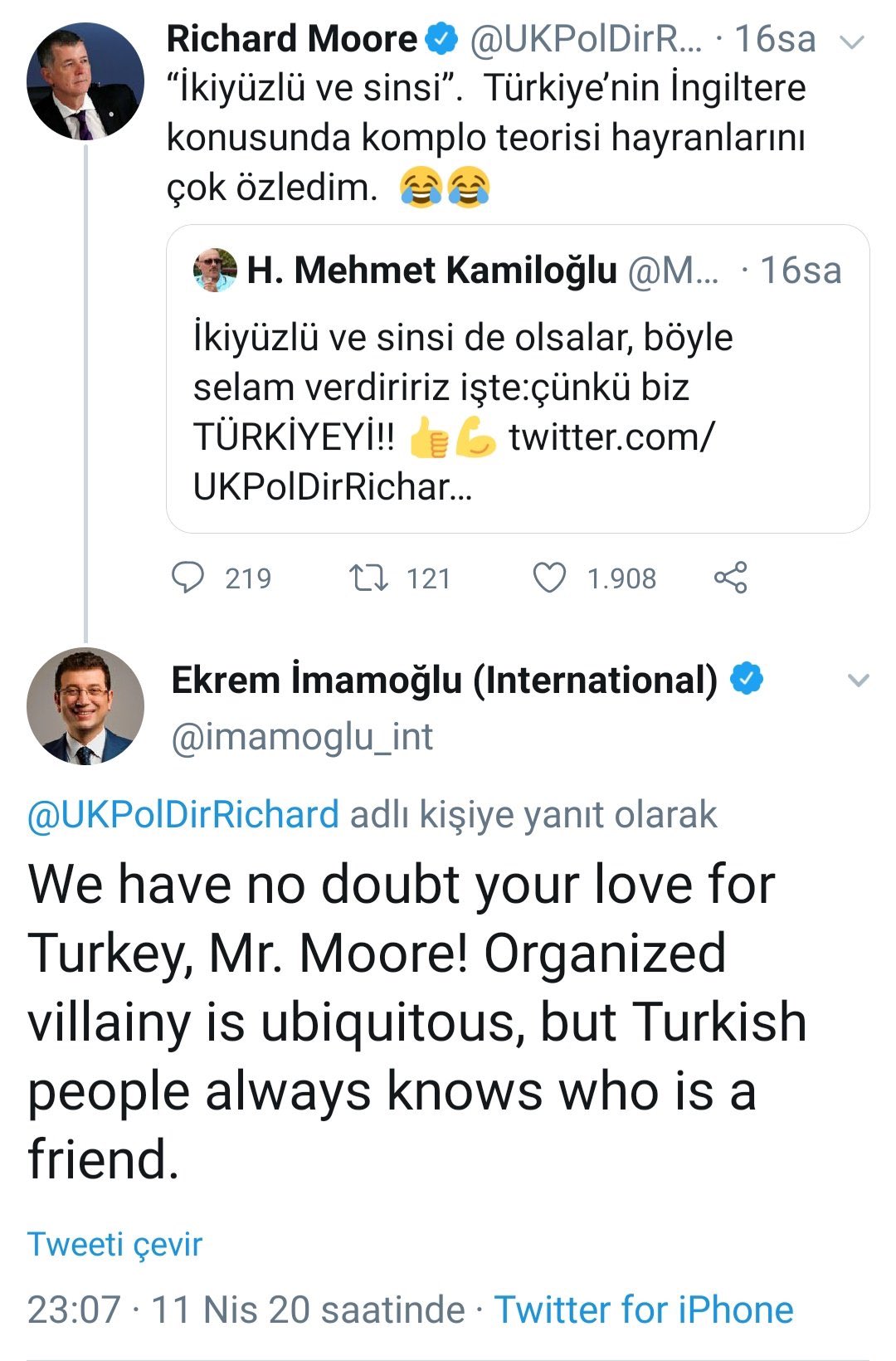 Erem Senturk On Twitter Ekrem Imamoglu Nun Turkce Bir Mesaja Ingilizce Cevap Vermesi Utan Verici Ingilizce Biliyormus Gibi Numara Yapmasi Utanc Verici Yaranmaya Calismasi Utanc Verici Sirf Goze Girmek Icin Bir Vatandasimizi Sikayet