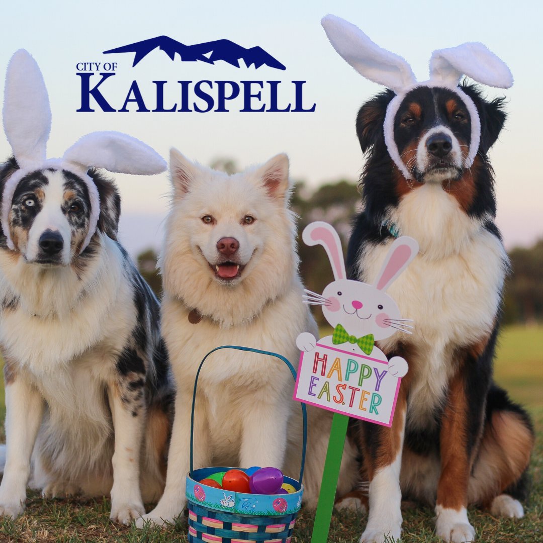 CityofKalispell's tweet photo. Kalispell employees wish everyone a joyous Easter! May we all find fun, safe, ways to share the joy of Easter with each other during these hard times. #StayStrongFlathead #KalispellStrong #Together https://t.co/gm9tj5rMcR