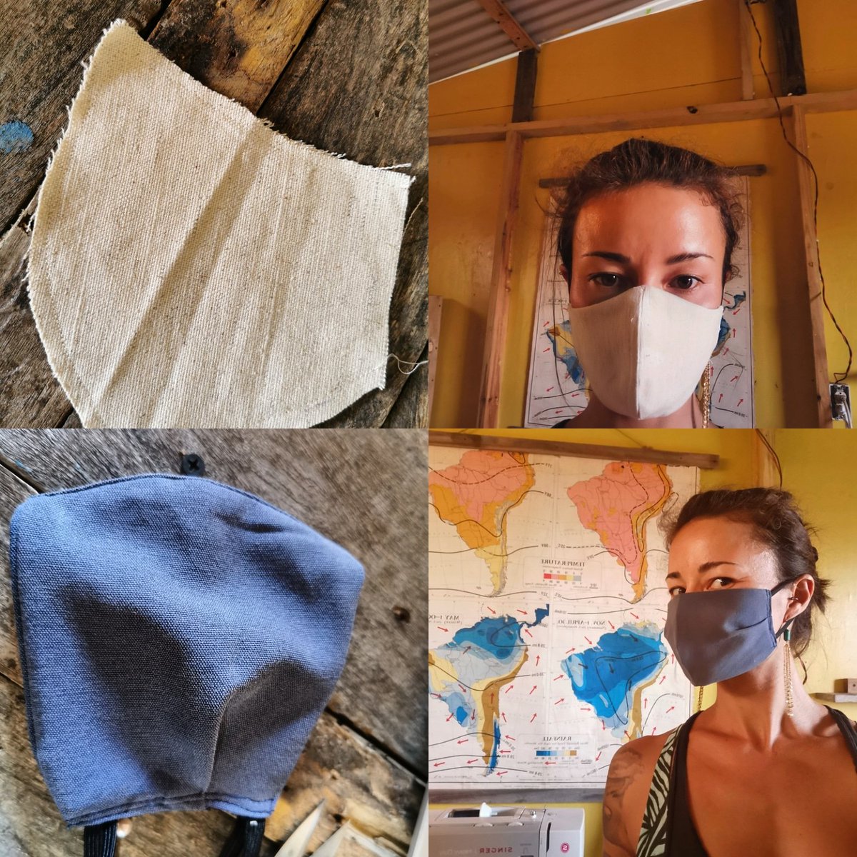 yoshi_maezumi's tweet photo. Happy Crafterday Day 3!
DIY masks made from old cotton and linen fabric from curtains and pillow covers. Maiden voyage of the new sewing table β€οΈ #corvid19 #ReuseBeforeRecycle #stayhealthy #diy #washyourhands https://t.co/EJV5kccXpf