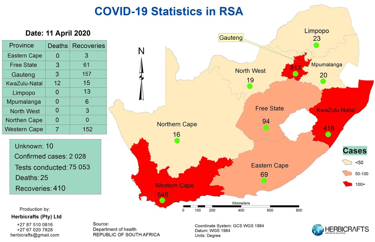 herbicrafts's tweet photo. #crafts #gis #remotesensing #spatialanalysis #cartography #mapproduction #geography #lockdown2020 #coronavirus #coronavirussouthafrica #coronavirusstats https://t.co/dP9iYlg56T