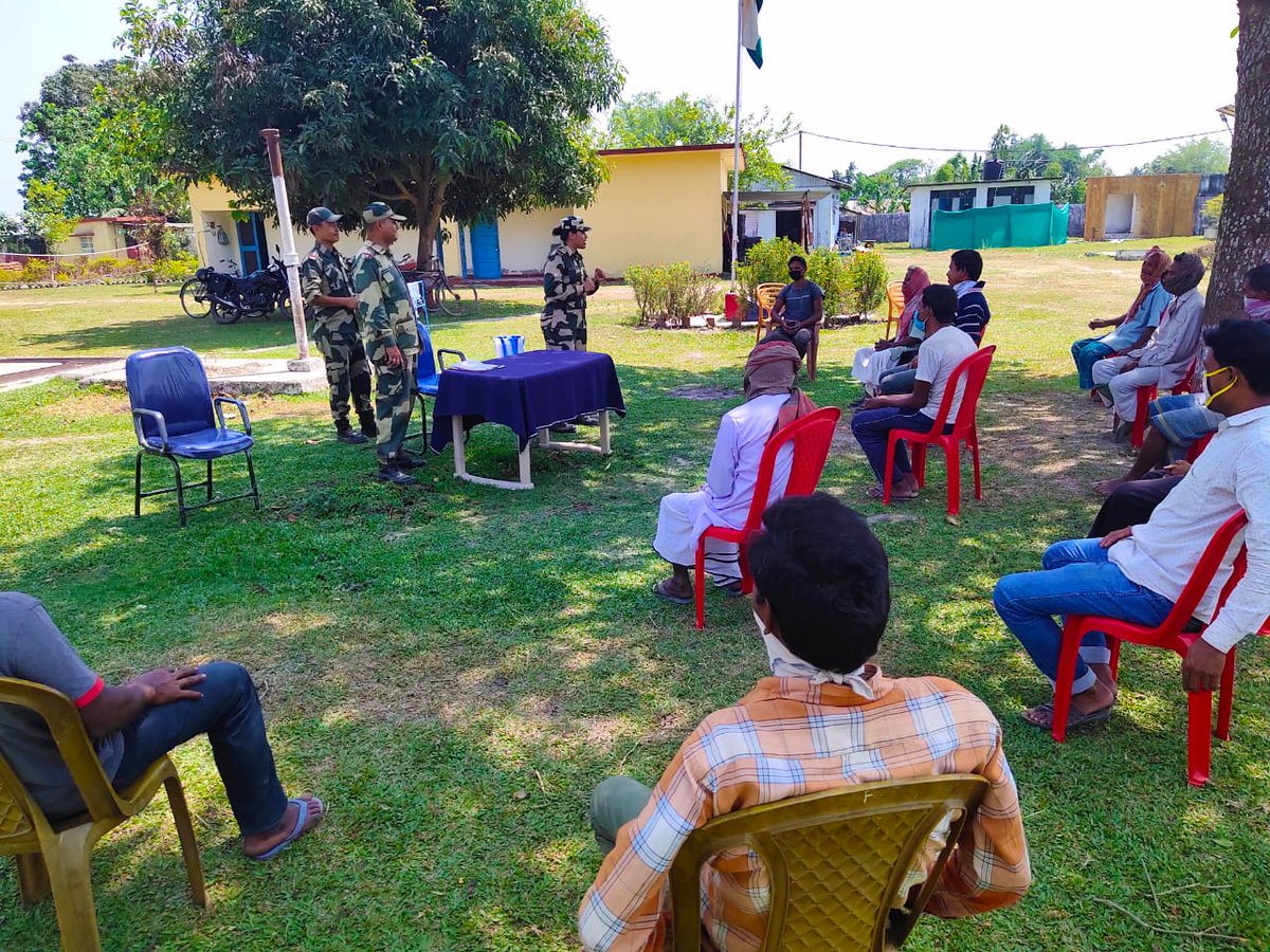 #BSF  #GUWAHATI FTR CONDUCTS #AWARENESS DRIVE ON FIGHT AGAINST #COVID-19 IN BORDER AREA.
