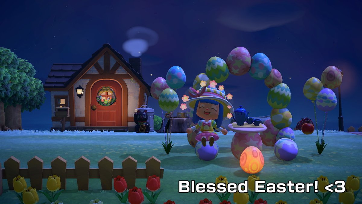 bie's tweet image. Blessed Easter #AnimalCrossing