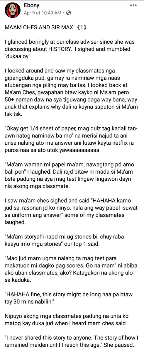 kentralph_a's tweet image. The Story of Ma'am Ches and Sir Max.

Please, take time to read guys hehe😘

Credits to the owner: Ebony

A thread;