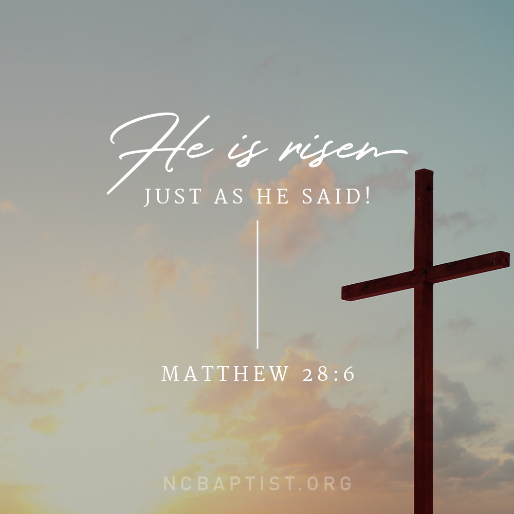 DiscipleNC's tweet photo. “Why do you seek the living among the dead? He is not here, but has risen. Remember how he told you, while he was still in Galilee, that the Son of Man must be delivered into the hands of sinful men and be crucified and on the third day rise.” Luke 24:5-7 https://t.co/ilvI1JgNcA