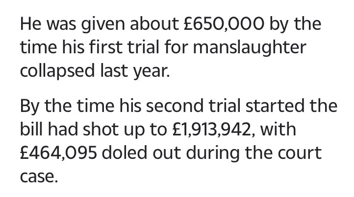 6. Because this is is what it boils down to: if you are going to run a “news” story claiming legal aid is “doled out”, implying waste and excess, you should be able to give full context to show why it’s too much, and what sum would have been reasonable.