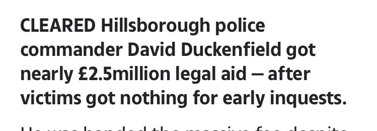 13. Because here’s the kicker. The reason that legal aid is scarce for victims’ families in inquests? It’s because the government has decimated legal aid across the board, to the applause of The Sun and others, aided by antagonistic fearmongering  #FakeLaw stories just like this.