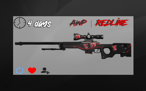 💎AWP | Redline giveaway💎
    To enter:
- Follow me and @mariorivera1038
- Retweet, Like &amp; Tag a friend
- Follow on twitch ( show proof ) - twitch.tv/507_pro

⏳Rolling in 4 days⏳
#free #giveaway #csgo