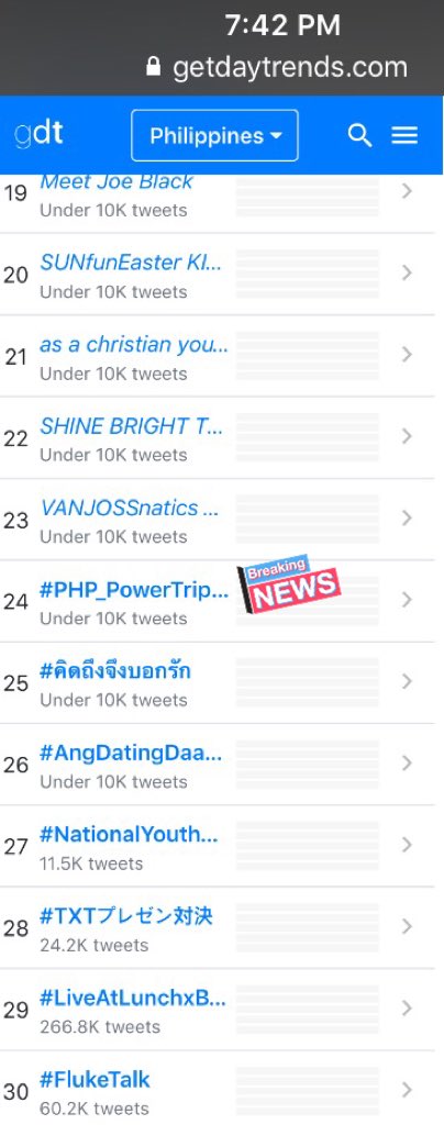 anasianpride's tweet image. Guys our HT is currently #24 trending in PH. Congratulations pearls! Don&apos;t forget to watch the first episode of PowerTrip. See you~~~

#PHPMusic
#PHP_PowerTripEp1
@_PHPMusic