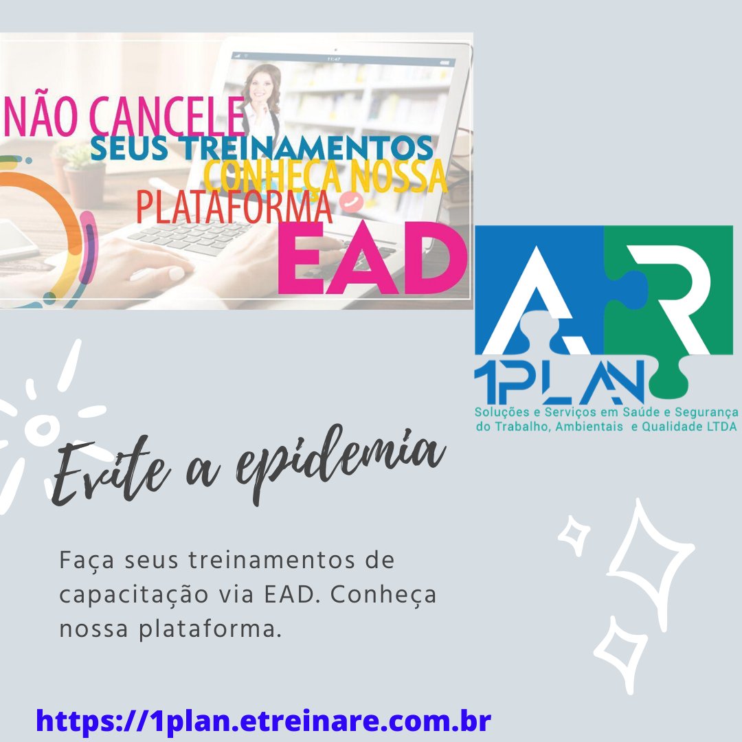 rghiraldeli's tweet image. Conheça nossa plataforma de cursos, 100% atualizada.
Nossos cursos atendem todos os requisitos da NR-01 e MEC, para cursos online.
Acesse:
1plan.etreinare.com.br

Entre em contato e conheça nosso plano empresarial e-Flix.
F.: (15) 98120.5351
e-mail: rogerio@1plan.com.br

#1plan