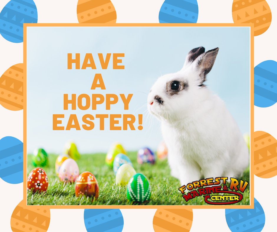 ForrestRVCenter's tweet image. Wishing all of our customers a happy and healthy Easter! 
#Easter #EasterBunny #Spring #HappyEaster