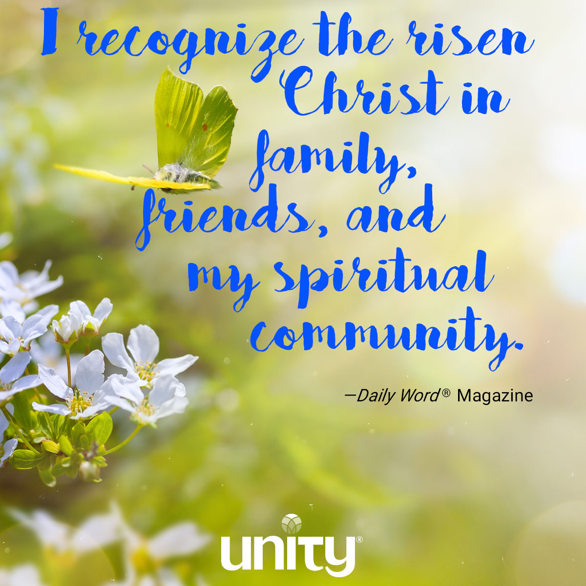 Easter - I recognize the risen Christ in family, friends, and my spiritual community.

dailyword.com/dailyword/east…