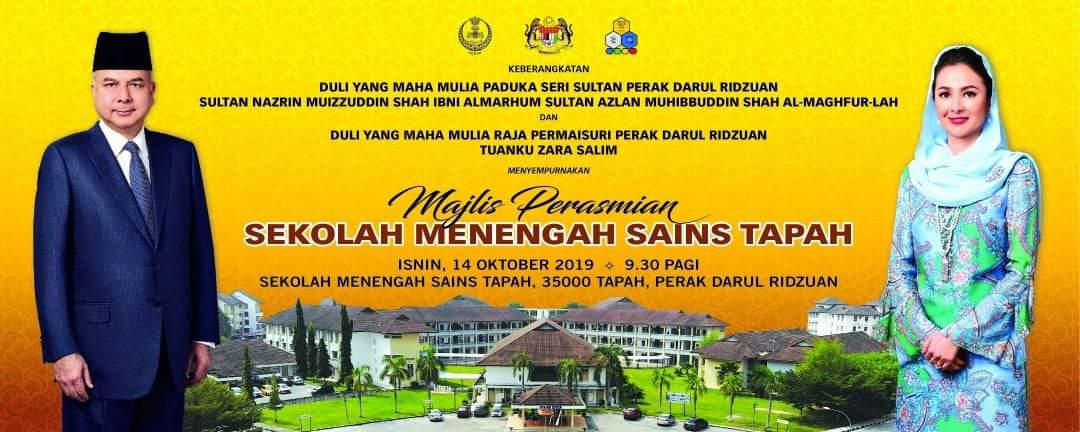 Oktober 2019. Telah berlaku suatu peristiwa yang diimpikan SESTA sejak sekian lama.SESTA akhirnya dirasmikan oleh Sultan Nazrin dalam satu acara yang gilang gemilang.