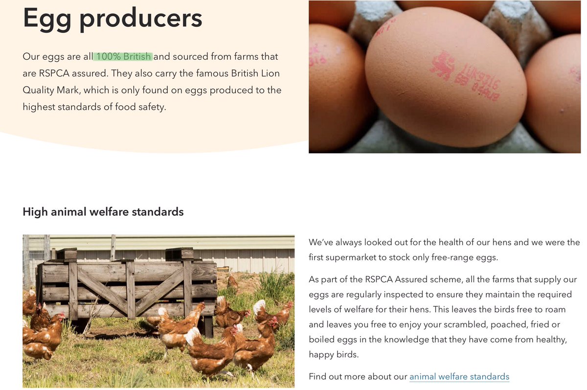 All eggs are 100% British and carry the highest standard British Lion Quality Mark.  http://www.egginfo.co.uk  for more/8