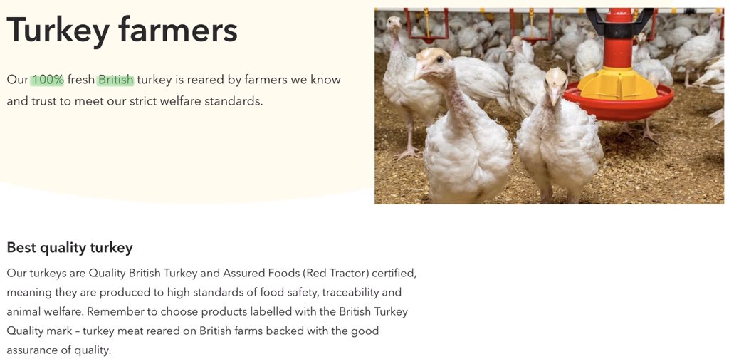 All Turkey is certified under the Quality British Turkey (QBT) & Red Tractor scheme.  @RTfarmers /11