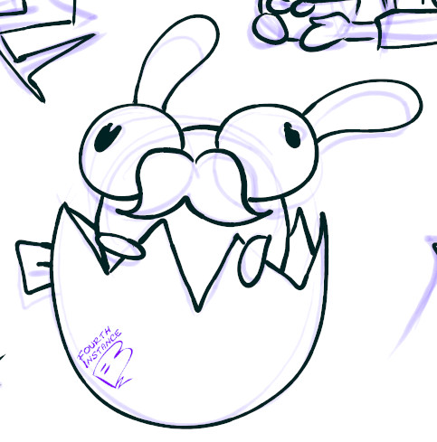 HasiAnn4I's tweet image. #Doodlepractice #moostache #HappyEaster