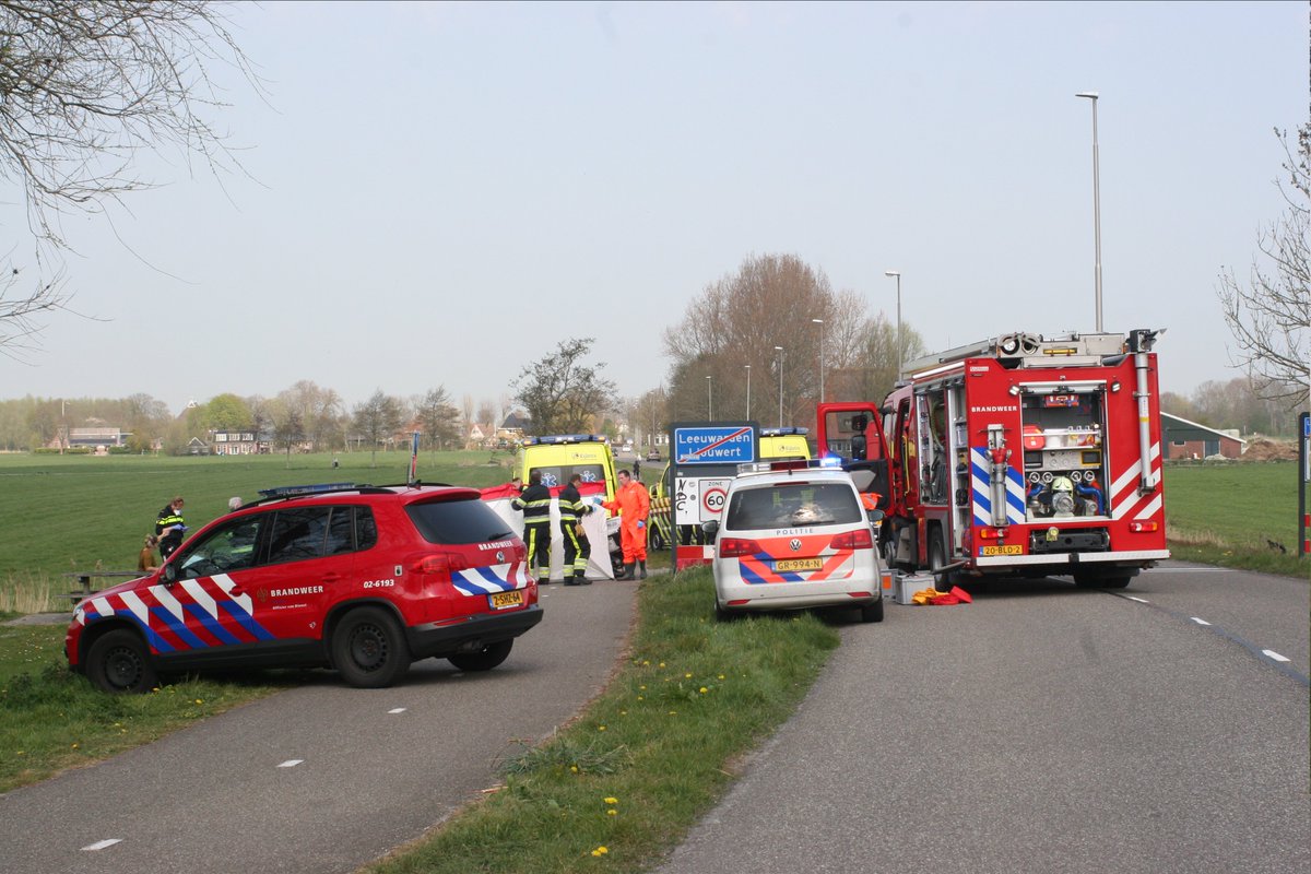 Melding hulpdiensten Lekkumerweg Lekkum