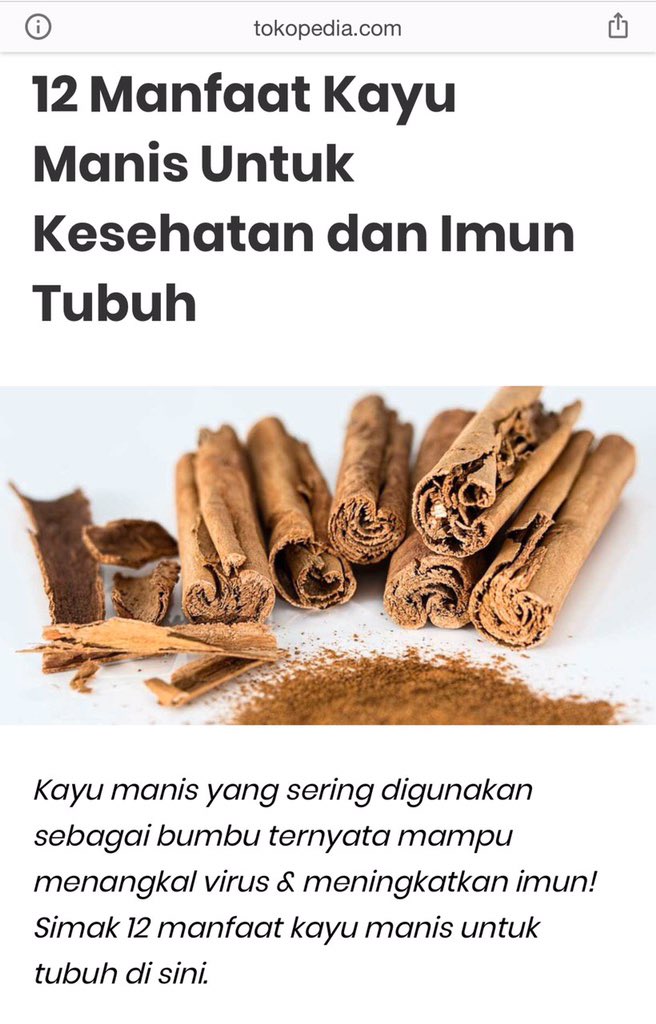 muyanfox's tweet photo. Banyak yang kaget ketika tau manfaat Kayu Manis ternyata SEBANYAK ini...

Mau mendapatkan 12 manfaat terbaik dari Kayu Manis ini?

Dan mau mendapatkan dengan harga yang HEMAT luar biasa berkat promo Buy 1 Get 2 khusus bulan ini?

Silakan klik link ini :
https://t.co/HAMJd9ssmt https://t.co/Um8U1ptHa9