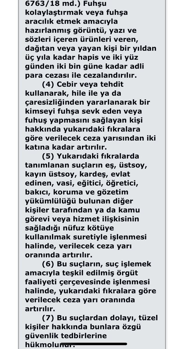 AdemSozuer's tweet photo. Af Kapsamında suçlar(geçici md.6)
Çocuk pornografisi ve çocuk cinsel sömürüsü suçları

TCK m.226:Çocuklara müstehcen yani pornografik yayın v.s verme,satma ve
çocukları pornografik filmlerde oynatmak gibi fiiller

TCK m.227:Çocukları fuhşa sürükleme
Fuhşa teşvik,tedarik,aracılık https://t.co/VtsKbADVUo