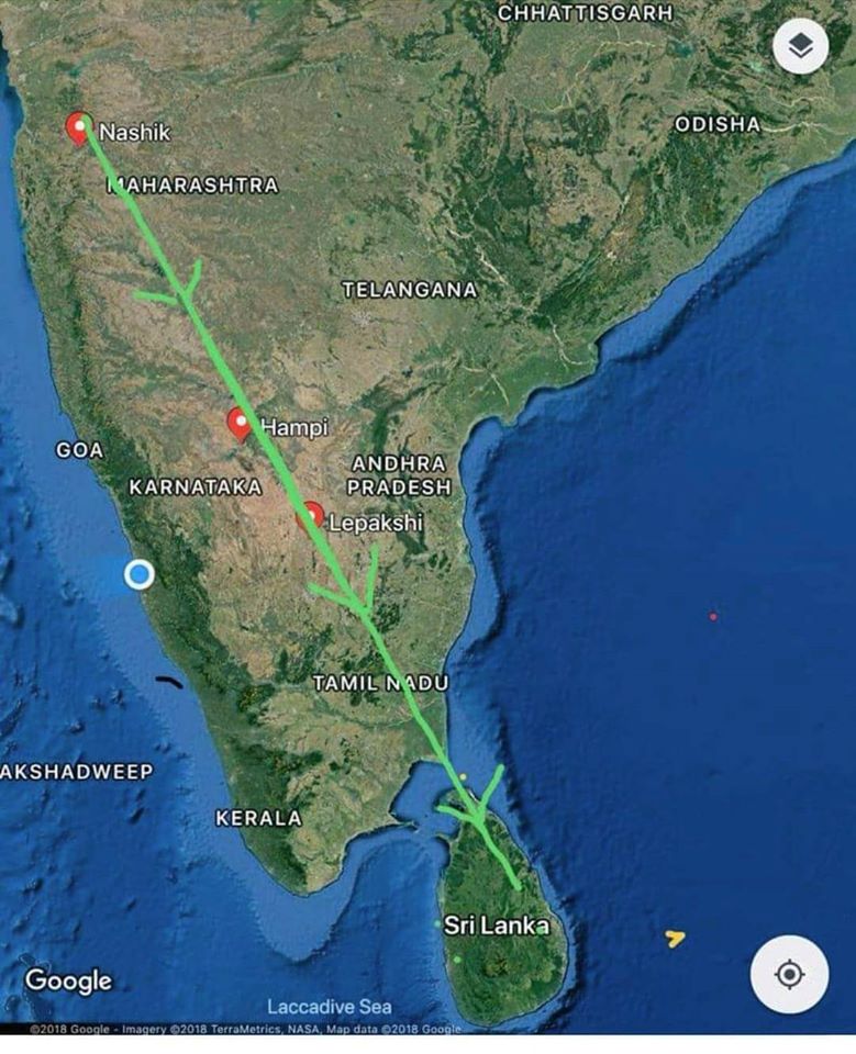  #Thread Route of Pushpak Viman of Ravana forcibly taking Sita to his capital Sri Lanka.Ravana forcibly took Sita in his Pushpak Viman from  @vivekagnihotri  @ShefVaidya  @lohewaliladki  @ItsMadhuriJain  @AashryaS  @shuklapinku  @Sanjay_Dixit  @arungovil12  @SatyaSanatanInd  @jkd18