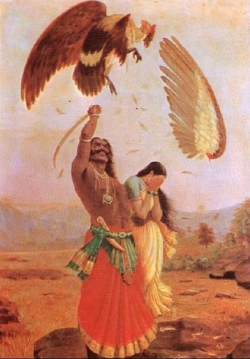 wings clipped by his sword. When Rama searching for Sita saw Jatayu lying on the ground and addressed him by saying “hey Pakshi” Hence the name Lepakshi to the place.Those who tell us Ramayana is only mythology should  @yashshiningstar  @Seeker2201  @h_mani  @NickNirav1