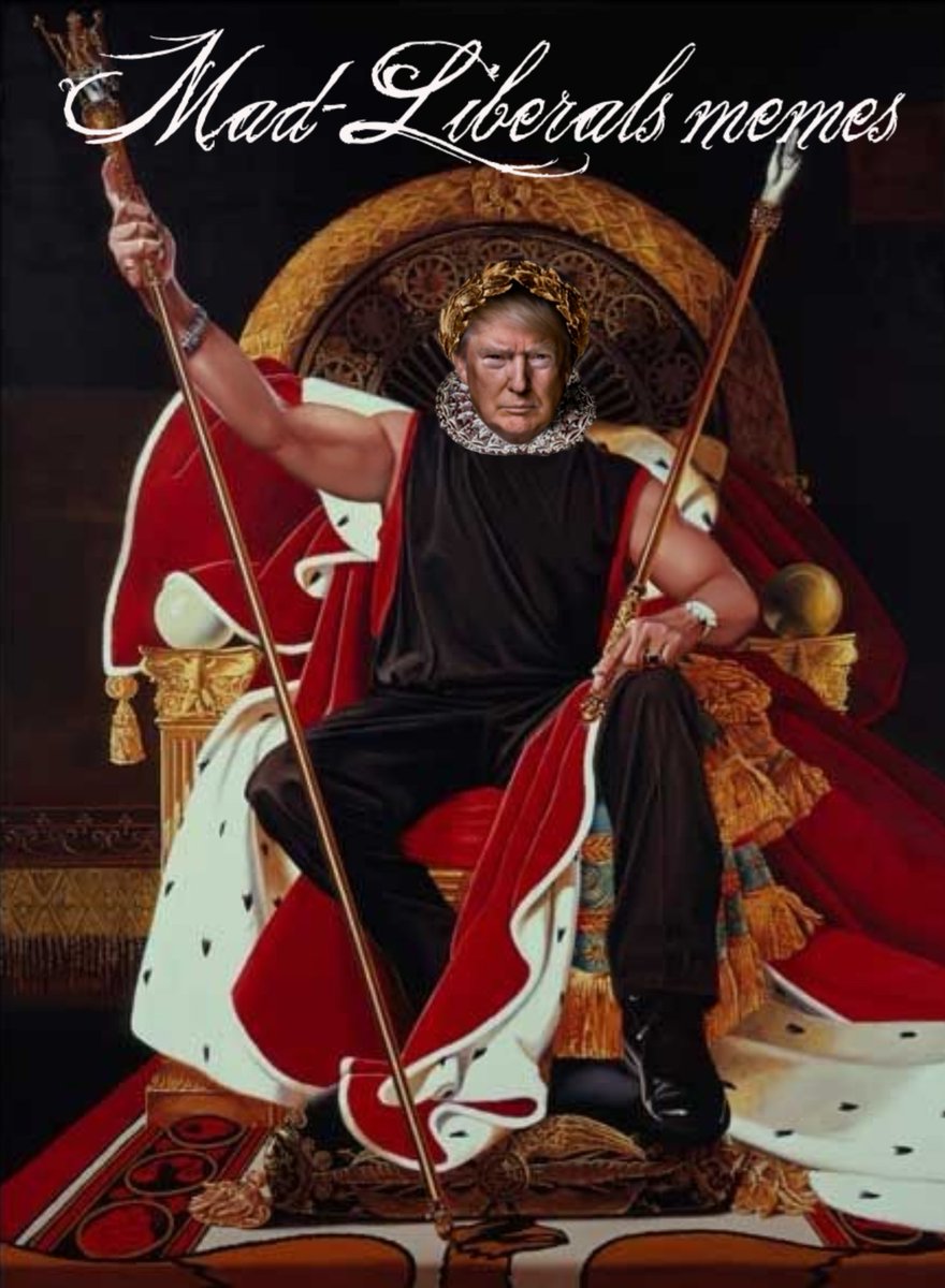 The King of Memes Mad-liberals . @mad_liberals The Master King, behind the exquisite memes, ever to be done. The King is very modest, ladies. It was hard to even get him to take off his robe. So cherish this beautiful portrait of the king and his guns!