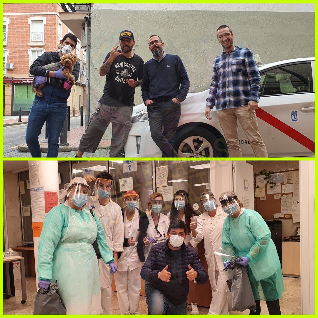 ColateralesTaxi's tweet photo. Y con estas imágenes donde aparecen nuestros #makers y nuestros #taxistas finalizamos el dia de hoy porque, auque no siempre los veamos, estan ahí🥰
Nuestro agradecimiento especial para ellos, sin vosotr@s esto no sería posible! GRACIAS, COMPAÑEROS DE VIAJE👏👏👏
#QuedateEnCasa https://t.co/NFATEeSoqi