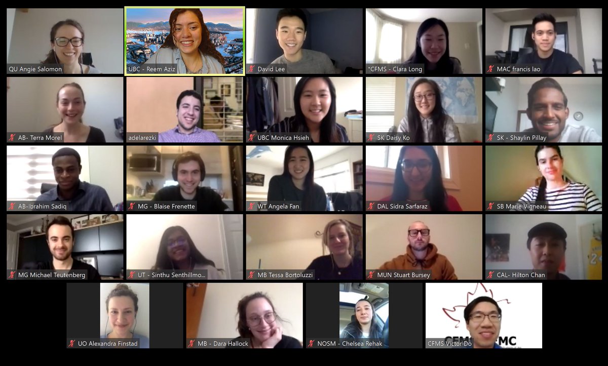 ReemAzizMD's tweet photo. @CFMSFEMC RRT STILL GOING STRONG #CFMSSGM2020 🦾😻  Quoted by @okdaisyko "As suspected we’re the most gorgeous roundtable". I've loved working w these amazing humans over the past year &amp; look forward to continuing ongoing discussions ♥️ #ForwardTogetherCFMS https://t.co/mmgN0nf1aR