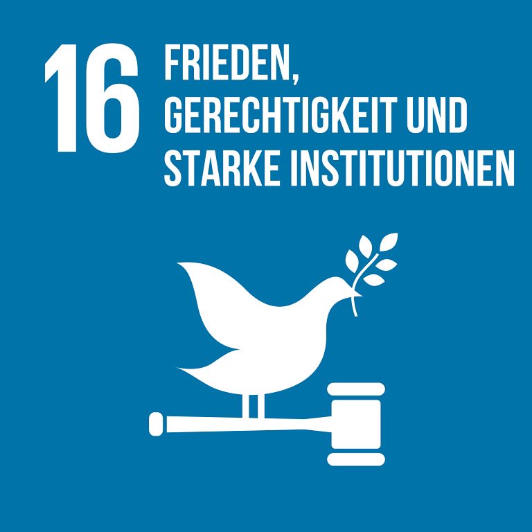 #SDG Nr. 16 #Frieden, #Gerechtigkeit und starke #Institutionen

Nachhaltige #Entwicklung ist nicht ohne Frieden und Stabilität möglich. Deutschland fördert darum den Aufbau von effektiven, verantwortungsvollen und transparenten Institutionen auf allen Ebenen. <a href="/UN/">United Nations</a>