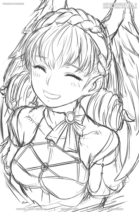 Sketches of 'thank you 5000+ followers &amp; 40+ patreon supporters' featuring Melia or Melia + Lysithea. Can't decide which artwork to go for (o'・ε・`o).
#Melia #Antiqua #Xenoblade #XCDE #メリアエンシェント
#Lysithea #FireEmblem #FE3H #FEH #リシテア #メリア #jrpg 