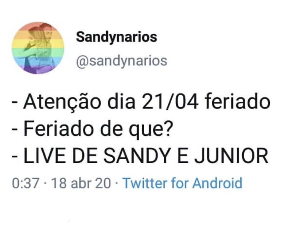 lucimarlm's tweet photo. #SandyeJuniorEmCasa #LiveSandyeJunior https://t.co/AFcO1r5qFU