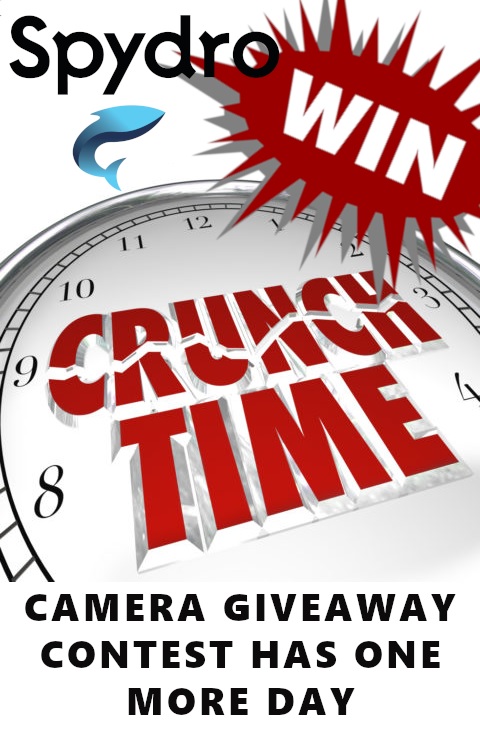 Click this link to be sent over to the Spydro Camera Giveaway- That has one day left - ow.ly/jXRK50ziqIt
 To enter all you need to do is "LIKE" the Spydro FB Page and add a favorite fishing picture to the contest post in the above post. Your in.