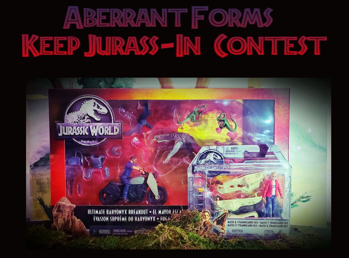 paleoguylevine's tweet photo. We want to hear about your close encounters with the escaped #JurassicWorld dinosaurs!
Send in your stories to paleoguylevine@gmail.com to be entered in the #KeepJurassInContest!
#StaySafeStayJurassic
#KeepJurassIn
#JurassicWorldDominion #Maisie #Baryonyx #Mattel https://t.co/WsfD3nevSN