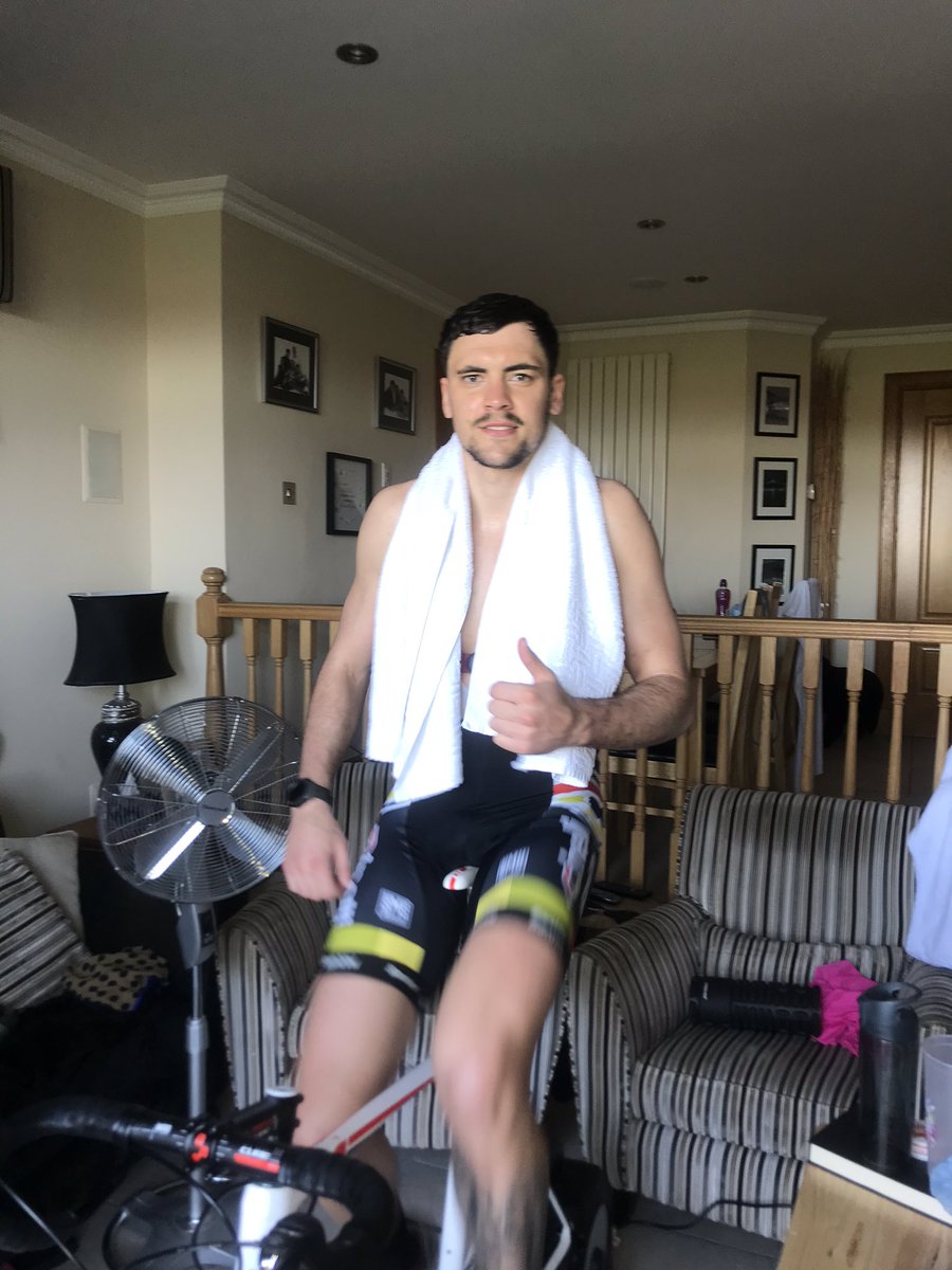 kieransmith15's tweet photo. And we made it! 11hours 34 mins all in. 10 sufferfest cinditioning videos back to back for @SiMBA_team, in an ice bath now and it is gettting real. My legs are “jacked up” thanks to everyone who donated and if you still wish to please do so 🙏🏽 https://t.co/N1GD4DmvLC 184.6 miles. https://t.co/QlXRIHdudQ